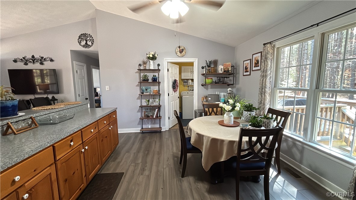 2683 Beulah Church Road St. Stephens Church, VA 23148 - Photo 15 of 23 Dining room featuring a ceiling fan, baseboards, d
