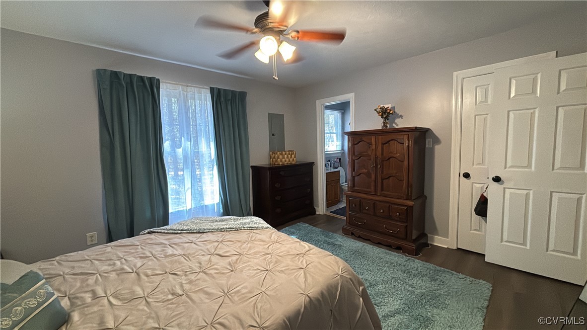 2683 Beulah Church Road St. Stephens Church, VA 23148 - Photo 18 of 23 Bedroom featuring dark wood finished floors, elect