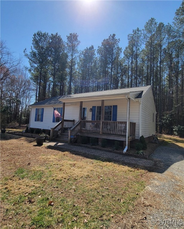 2683 Beulah Church Road St. Stephens Church, VA 23148 - Photo 4 of 23 View of front facade featuring a porch and a front