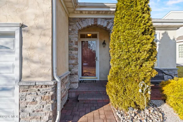 a view of a entryway door front of house