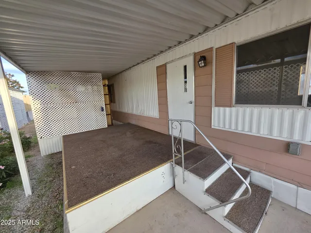 a view of front door