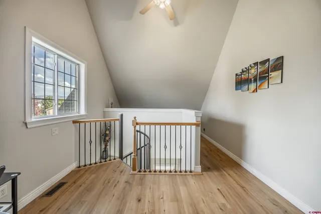 a view of livingroom with furniture and wooden floor