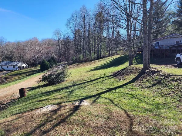 a backyard of a house