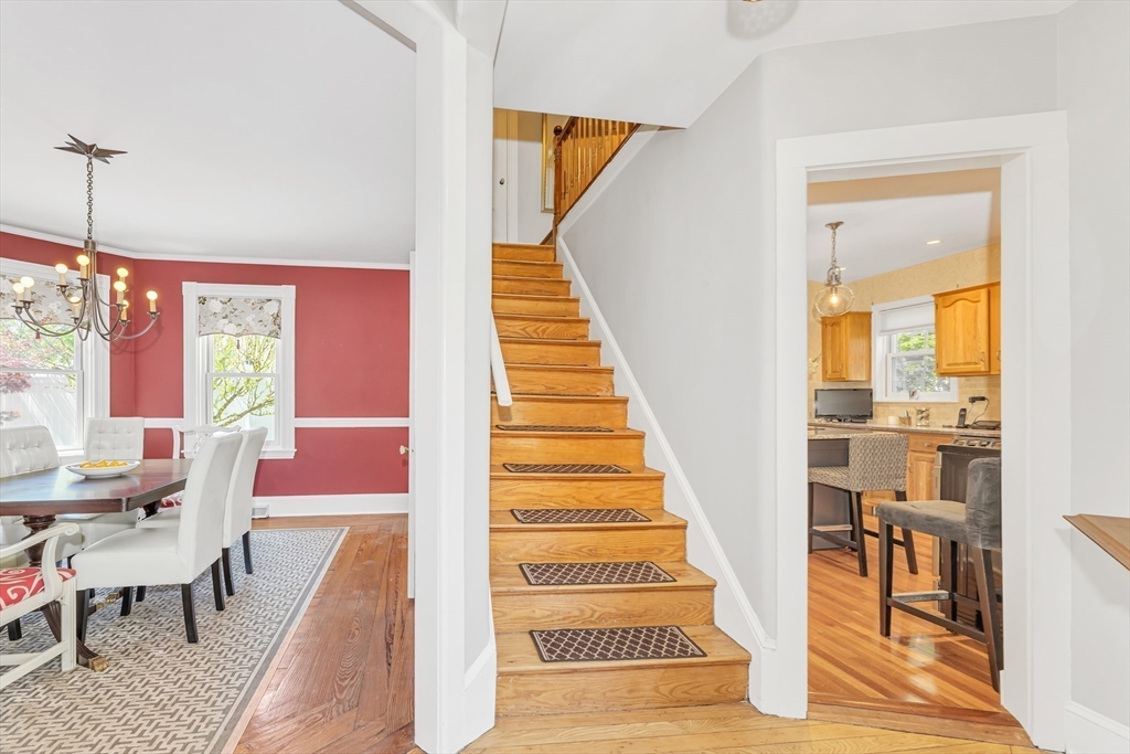 112 Perham Street Boston, MA 02132 - Photo 11 of 36 a view of entryway and dining room