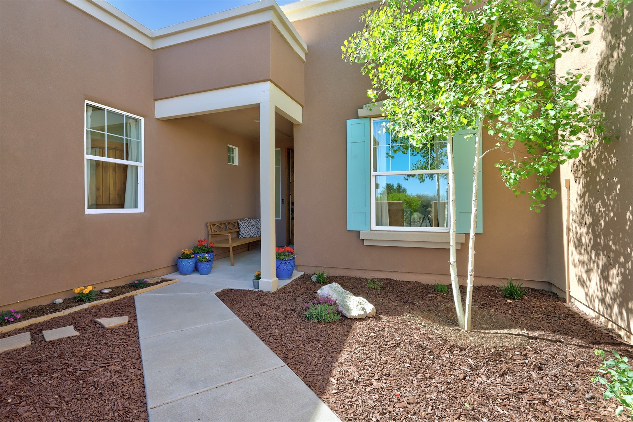130 East Chili Line Road Santa Fe, NM 87508 - Photo 3 of 31 Courtyard Entrance