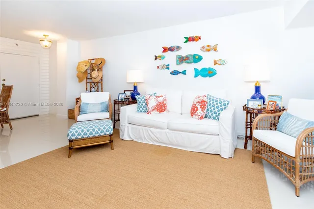 a living room with furniture and a couch