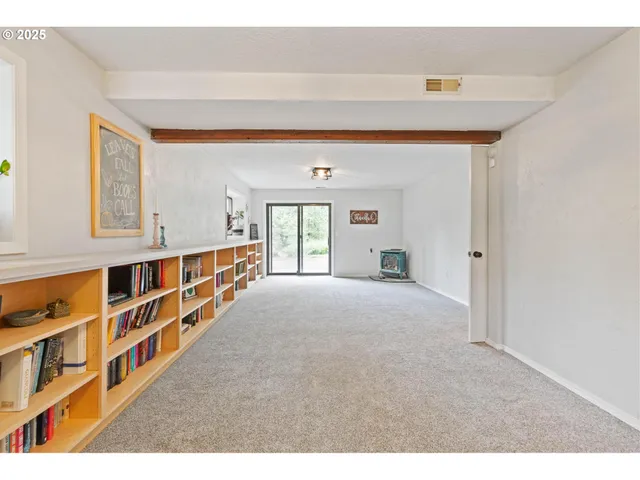 a house view with a garden space