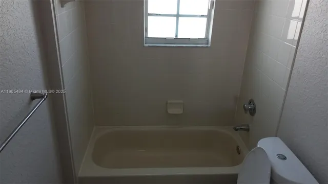 a close up of a bathtub