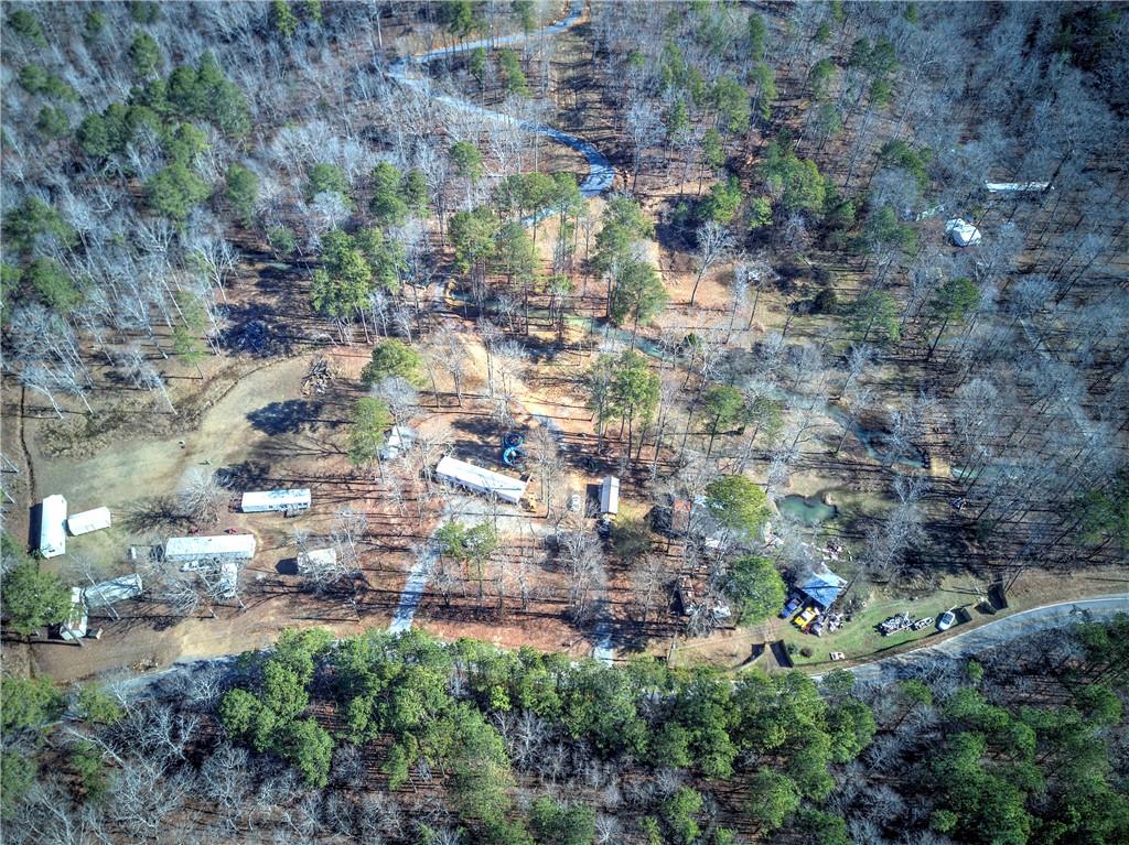 676 Flowery Branch Road Kingston, GA 30145 - Photo 71 of 96 a aerial view of residential house with outdoor space and trees all around