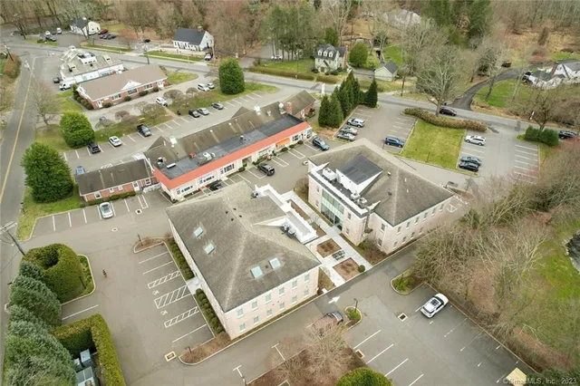 an aerial view of residential house and space