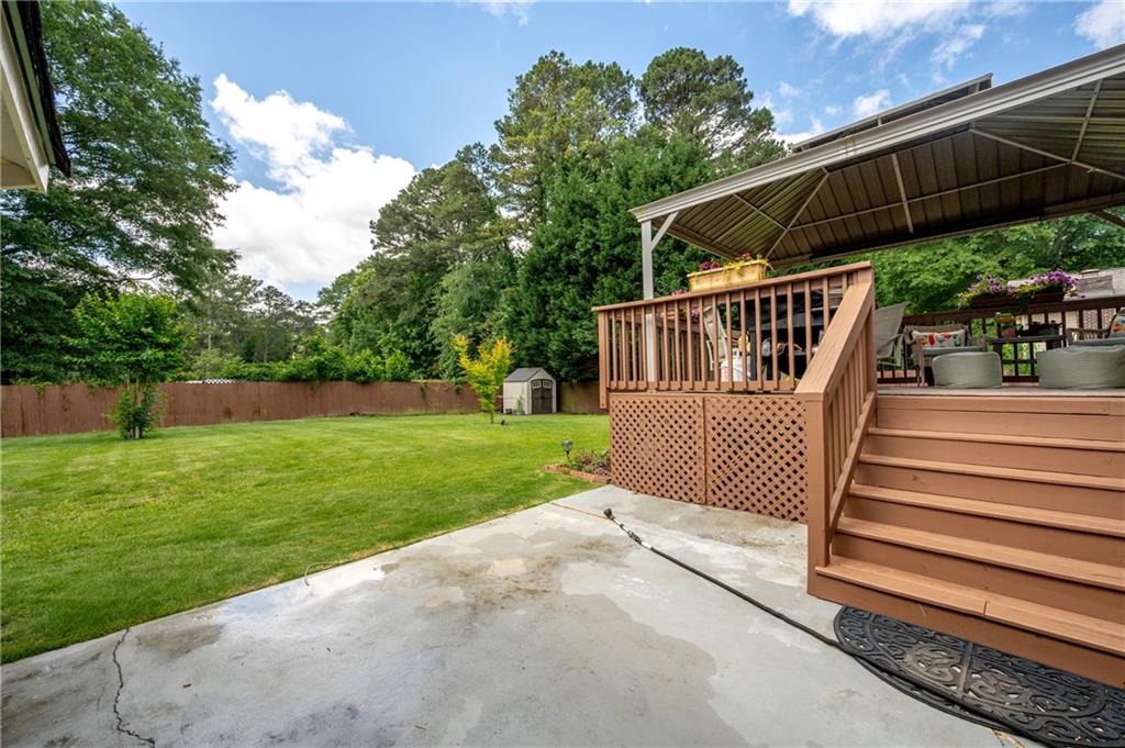 4205 Jeri Lynn Court Tucker, GA 30084 - Photo 31 of 34 a view of deck with patio