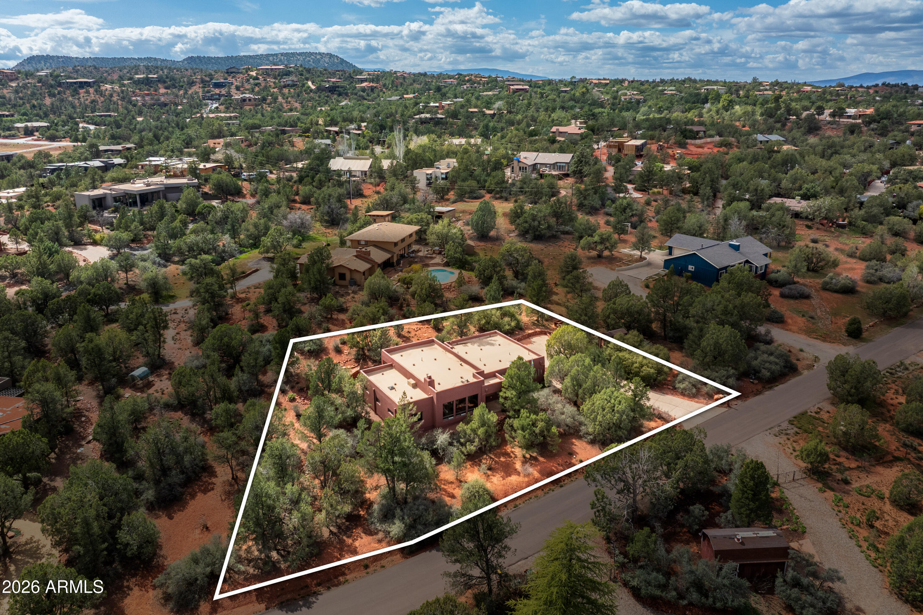 355 El Camino Road Sedona, AZ 86336 - Photo 3 of 46 355ElCaminoRd-Drone-06