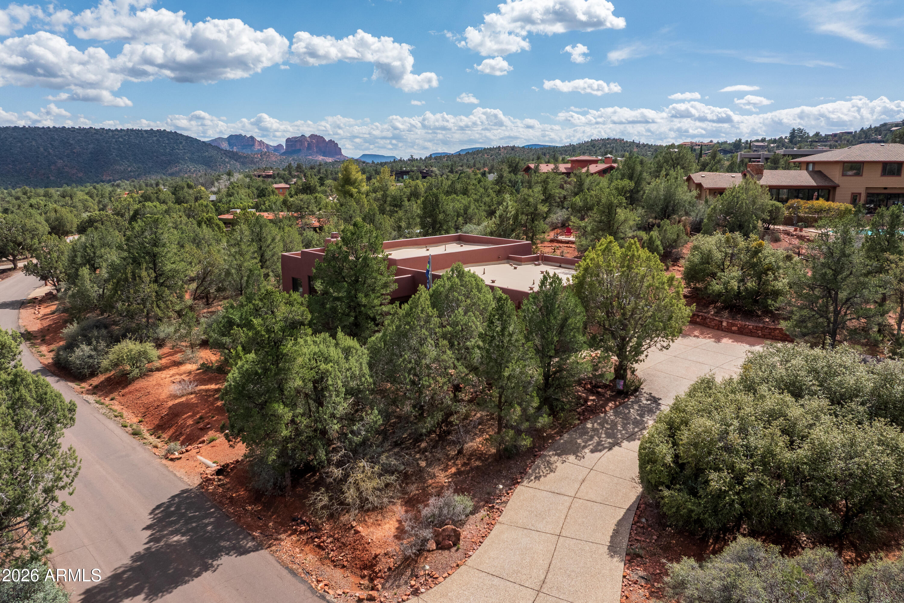 355 El Camino Road Sedona, AZ 86336 - Photo 35 of 46 355ElCaminoRd-Drone-01