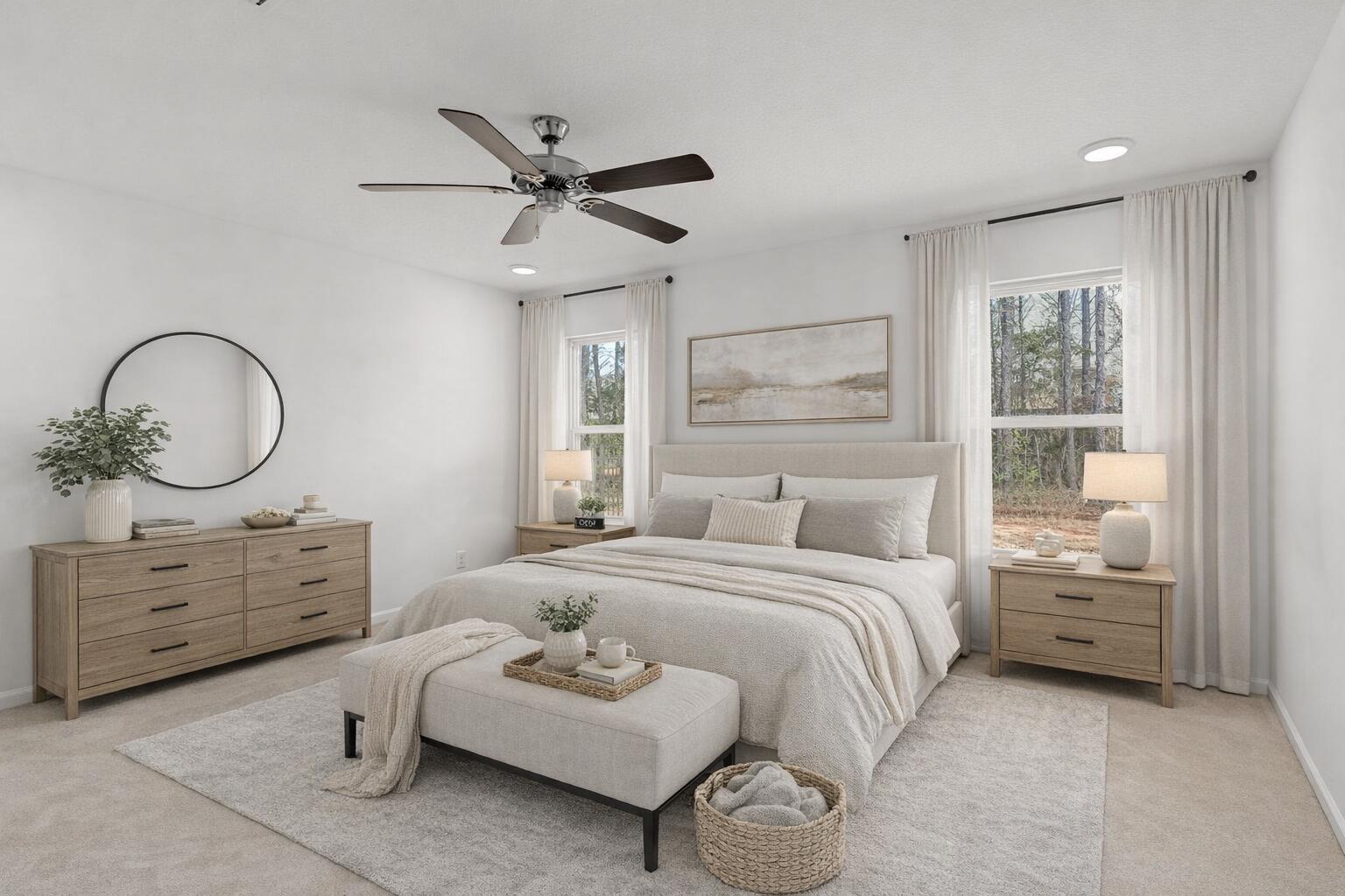 545 Earl Godwin Road Freeport, FL 32439 - Photo 16 of 50 a bedroom with a bed and a dresser