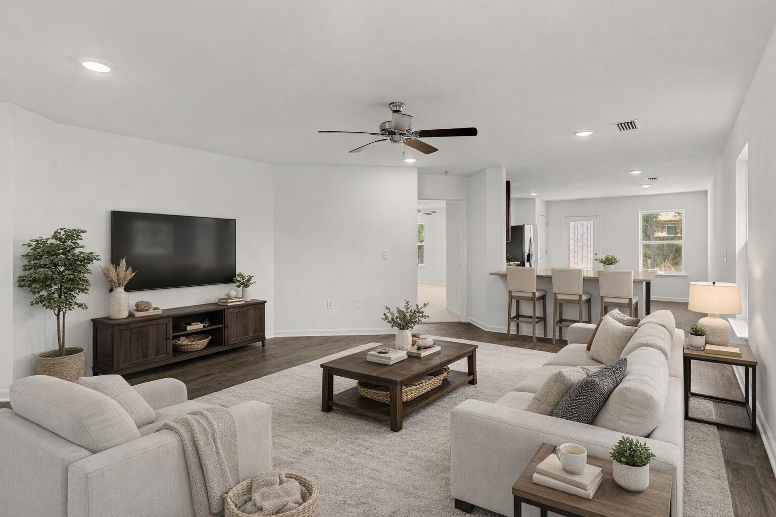 545 Earl Godwin Road Freeport, FL 32439 - Photo 5 of 50 a living room with furniture and a flat screen tv
