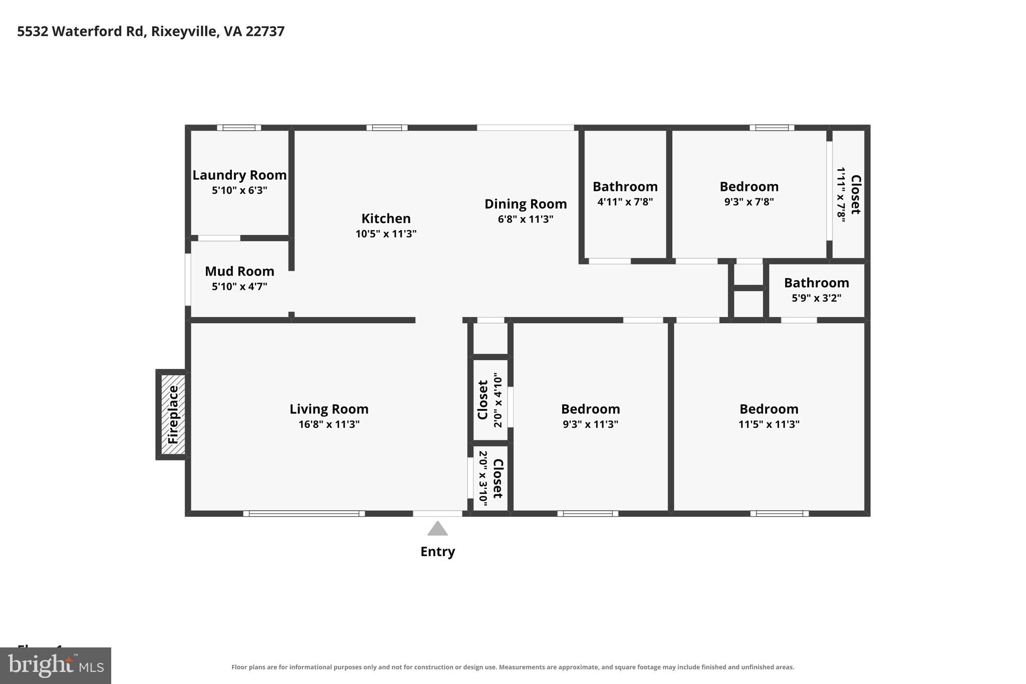 5532 Waterford Road Rixeyville, VA 22737 - Photo 60 of 60 Floor Plan