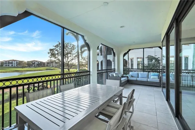 a view of balcony with couch