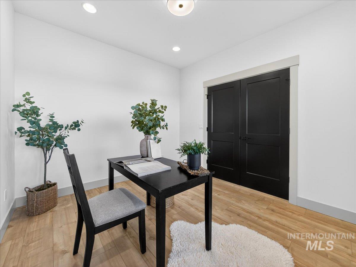2240 Little Rock Road Emmett, ID 83617 - Photo 23 of 50 Home office featuring light wood finished floors and recessed lighting