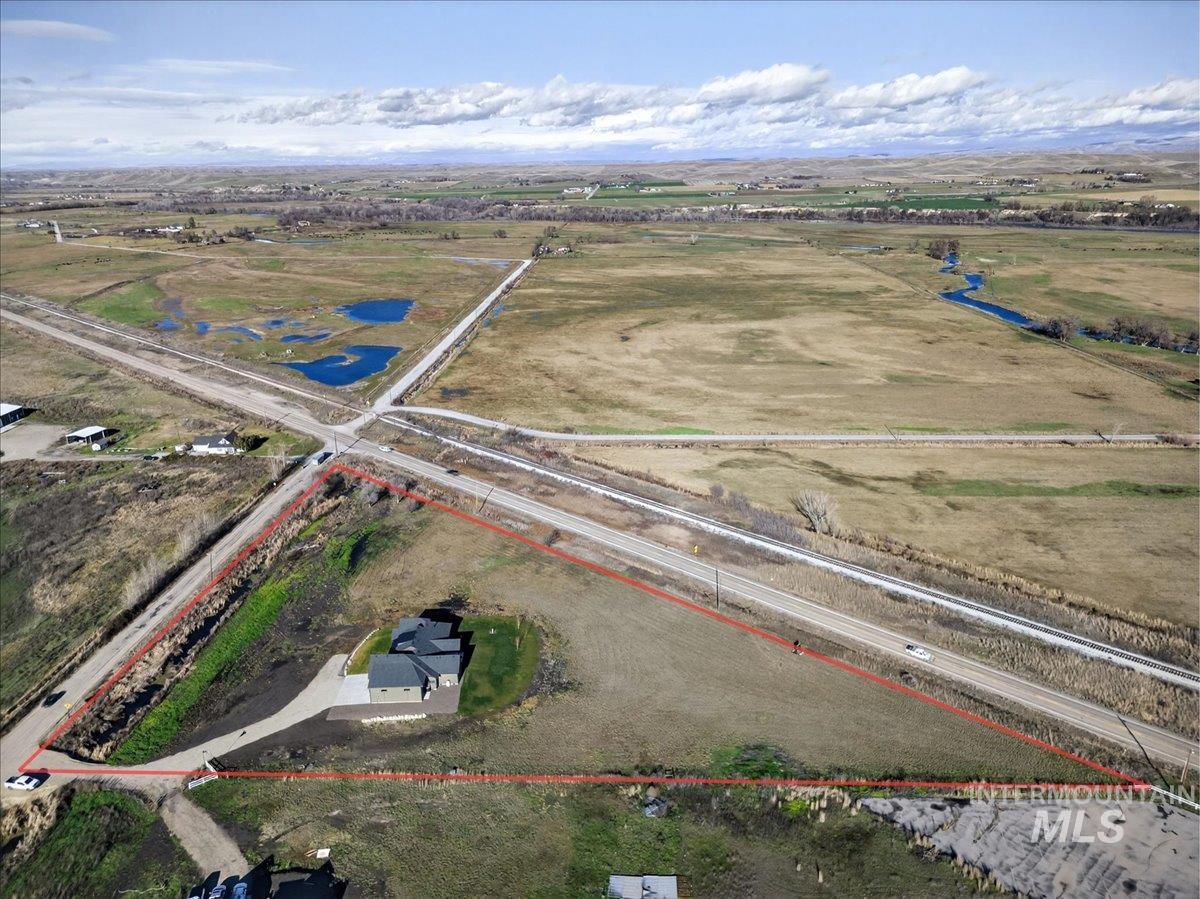 2240 Little Rock Road Emmett, ID 83617 - Photo 9 of 50 Overview of rural landscape featuring property boundaries highlighted