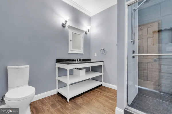 a bathroom with a sink and a toilet