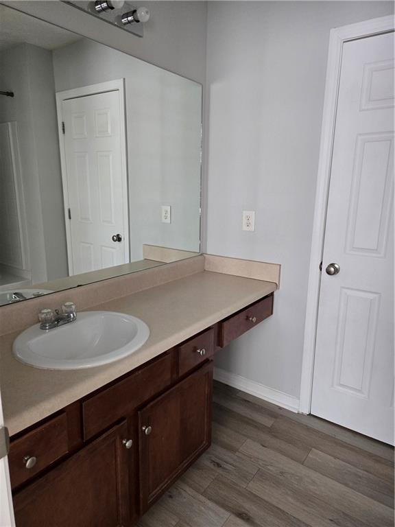 240 Ridge Mill Drive Acworth, GA 30102 - Photo 10 of 22 a bathroom with a sink and a mirror