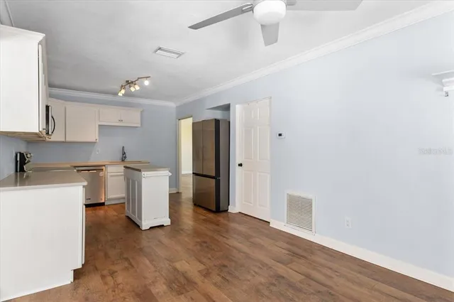 an aerial view of residential building with parking space