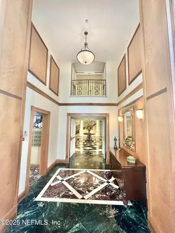 a view of a entryway of the house