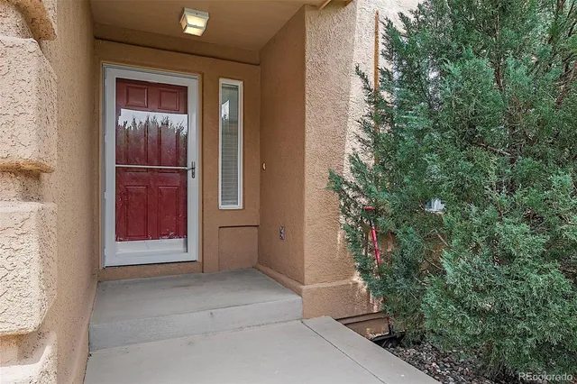 a view of an entryway door