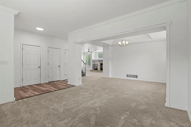 a view of empty room