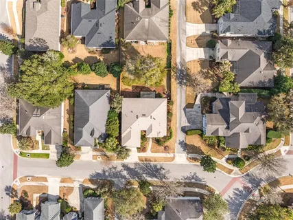 a street view with tall buildings
