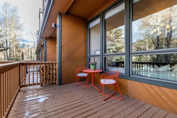 a outdoor view with sitting space