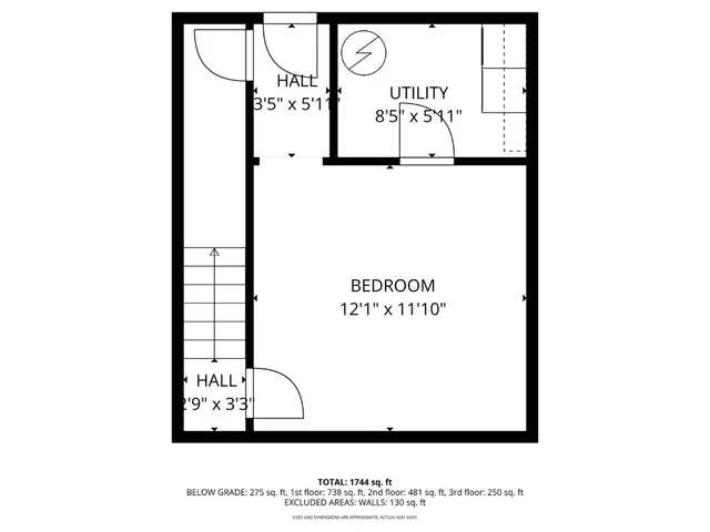 a picture of a bench in a white house