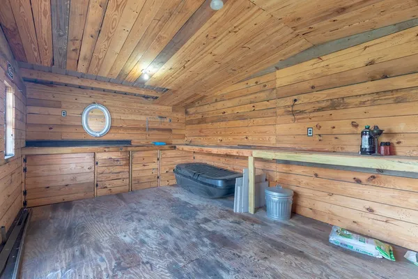 a view of storage and utility room