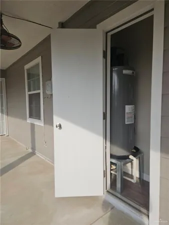 front view of a house with a door