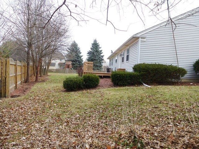6 Crofton Road Oswego, IL 60543 - Photo 23 of 24 a backyard of a house with lots of green space