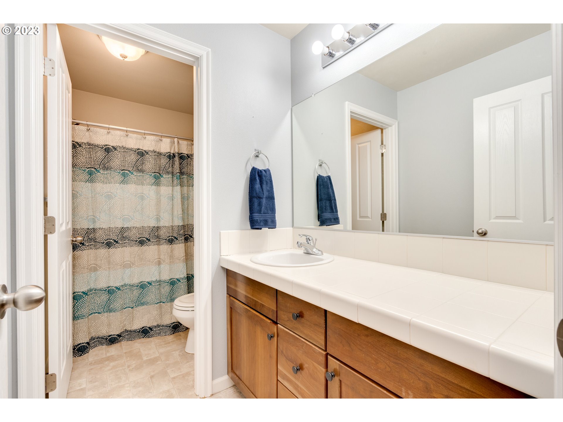 16270 Southeast Jasper Drive Damascus, OR 97089 - Photo 18 of 32 a bathroom with a sink tub vanity and a mirror