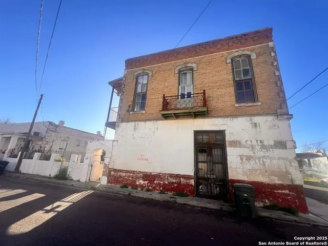 a front view of a house with entertaining space