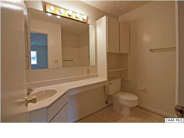 128 Turtle Creek Road, Unit 8 Charlottesville, VA 22901 - Photo 6 of 6 a bathroom with a sink toilet a mirror and shower
