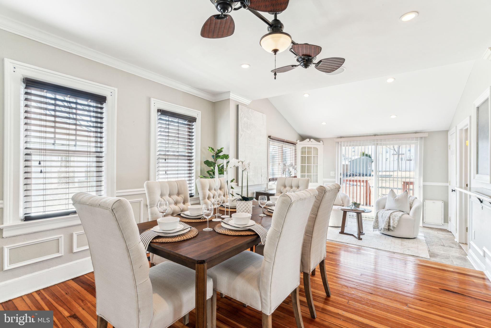 77 Concord Avenue Hamilton, NJ 08619 - Photo 8 of 45 a view of a dining room with furniture wooden floor and chandelier