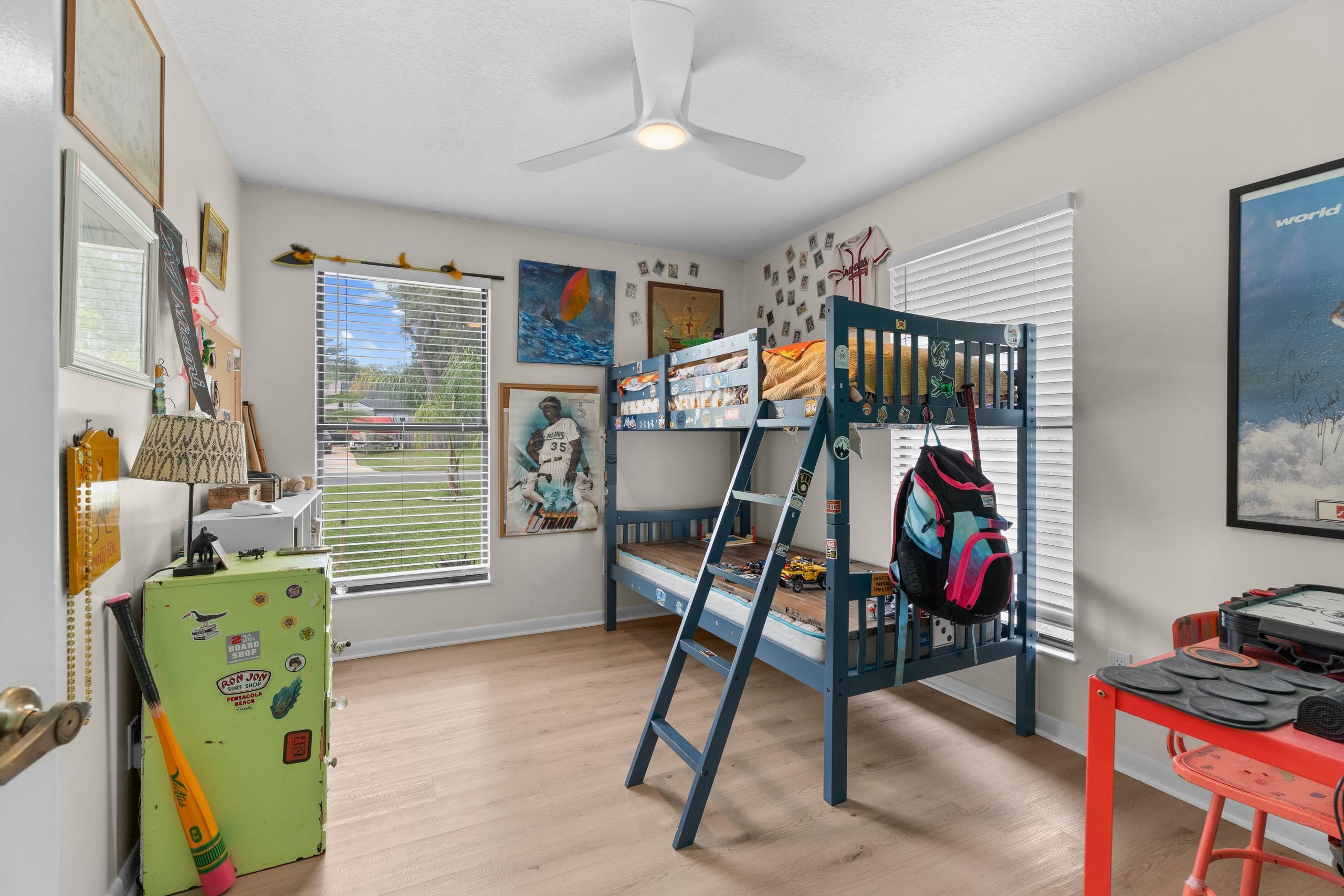 111 Pompano Road St. Augustine, FL 32086 - Photo 26 of 61 a bedroom with furniture and a gym equipment