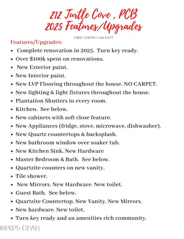 $474,900 | 212 Turtle Cove, Panama City Beach, FL 32413