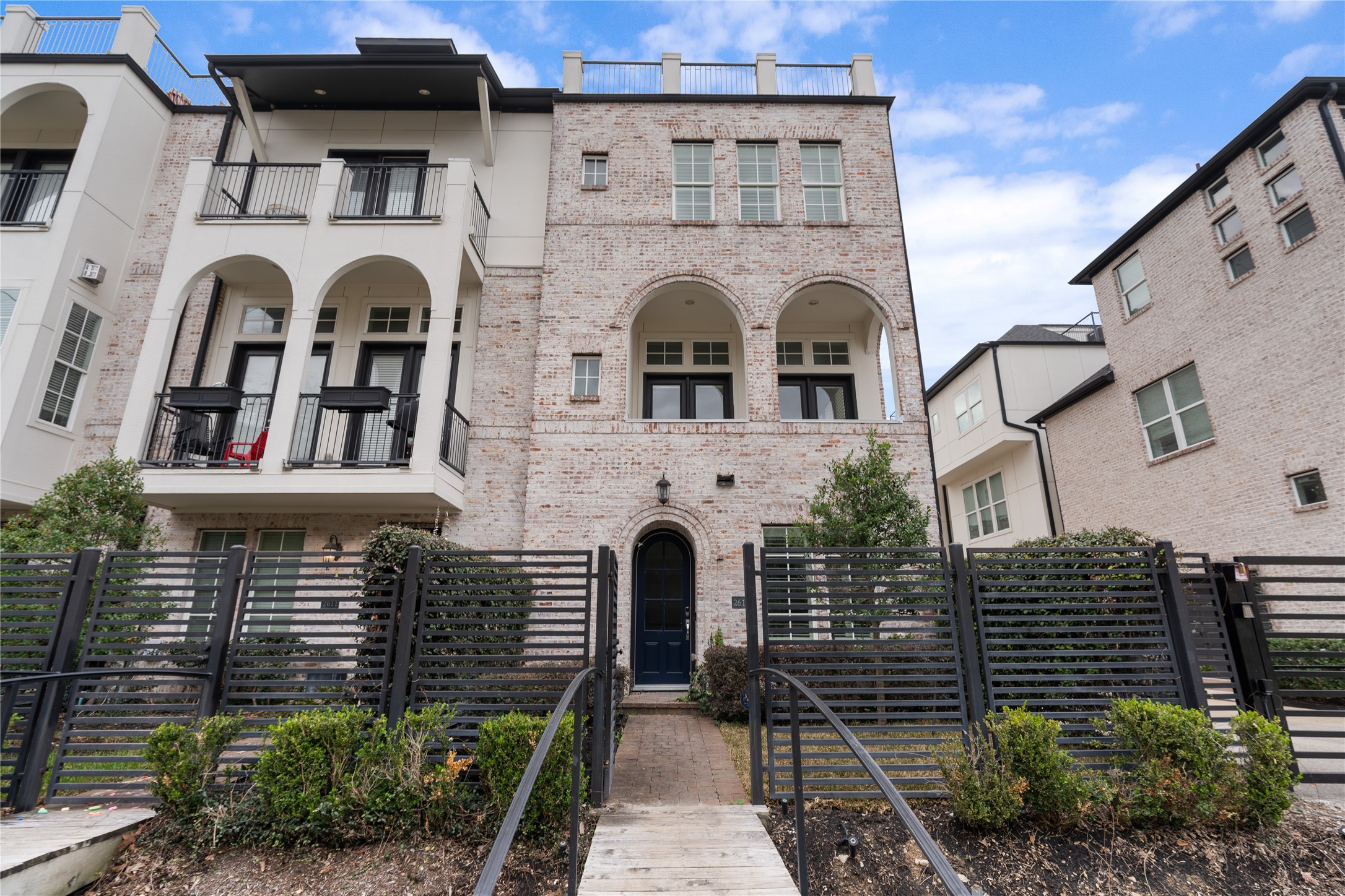 2613 Maxroy Street Houston, TX 77007 - Photo 1 of 43 Welcome to 2613 Maxroy Street, a thoughtfully designed home nestled within a beautifully maintained community setting. Located on a corner, this location allows for additional guest parking and ease of access with a personal pedestrian gate to the front door.