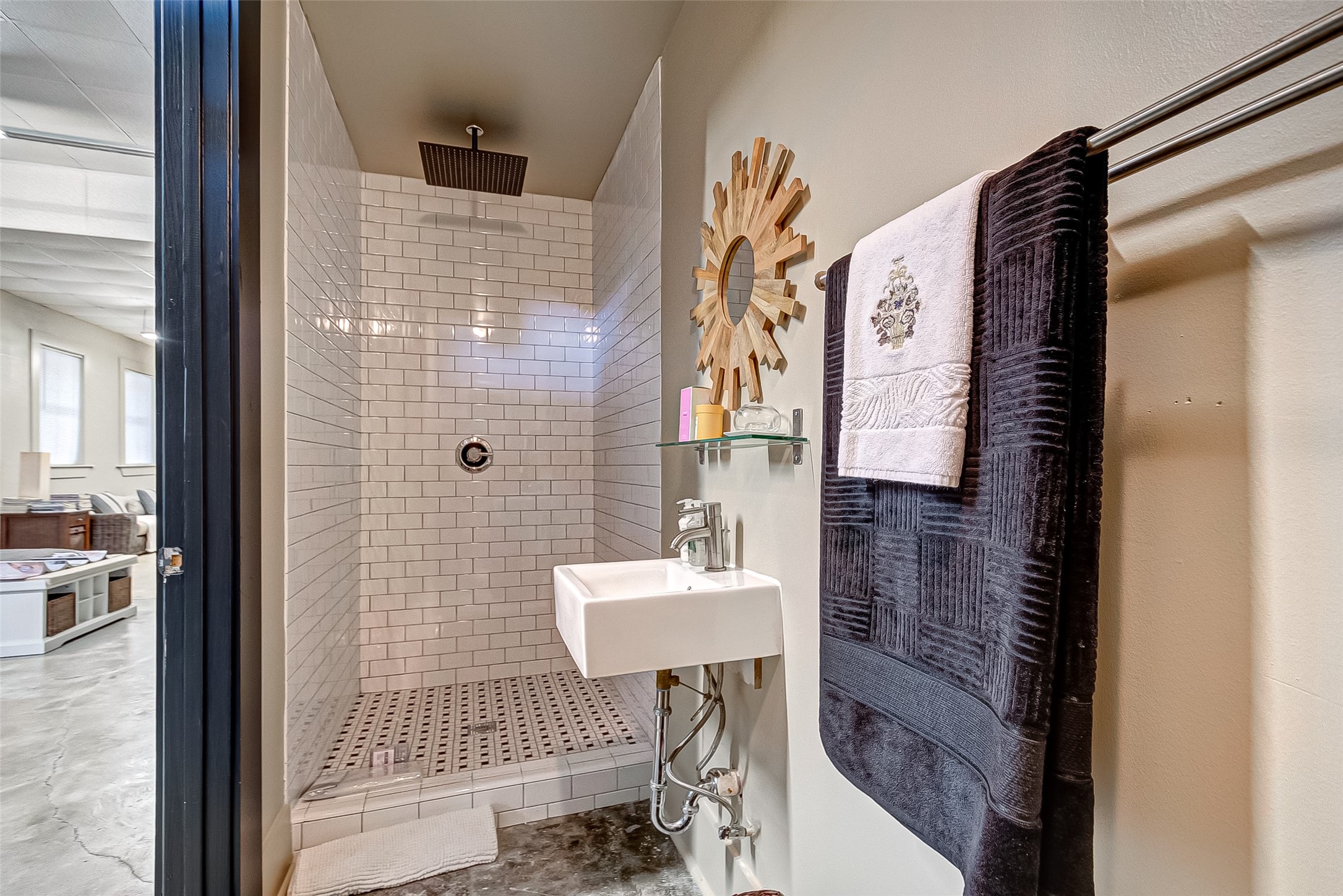 1612 West Alabama Street, Unit ABCD Houston, TX 77006 - Photo 12 of 50 a bathroom with a sink and a mirror