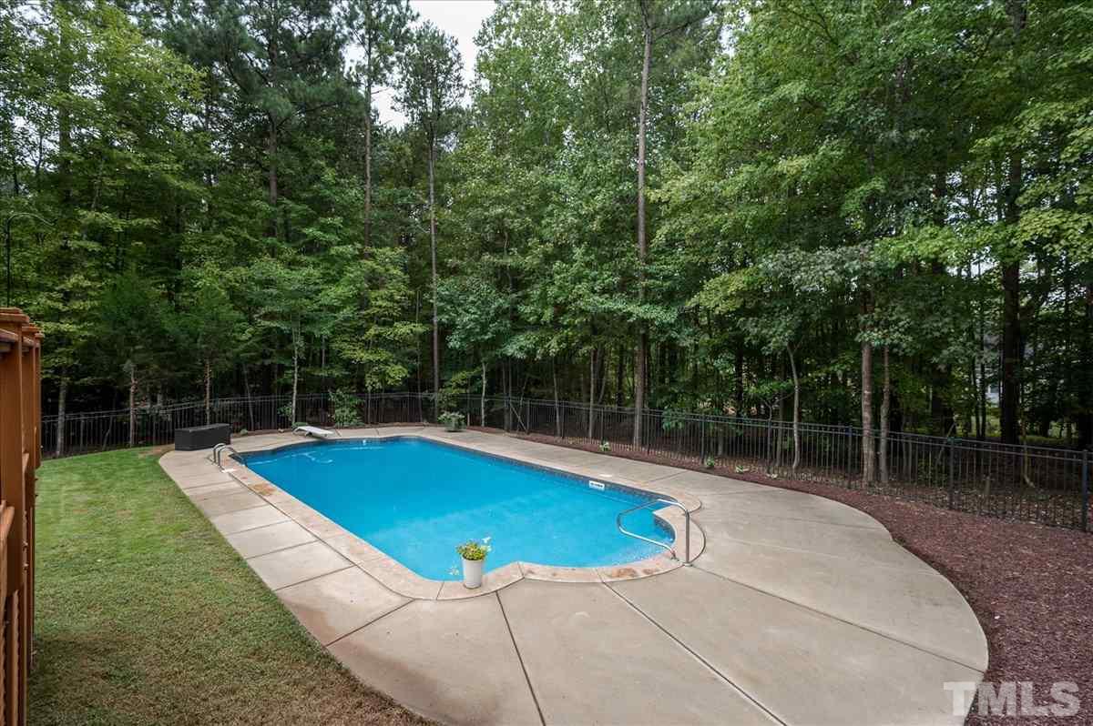 5245 Bartons Enclave Lane Raleigh, NC 27613 - Photo 24 of 27 41 x 20 In ground heated, saltwater pool . Pool liner less approx 3 years old. Spacious surround. New Polaris pool cleaner and all accessories convey. Pool cover included.