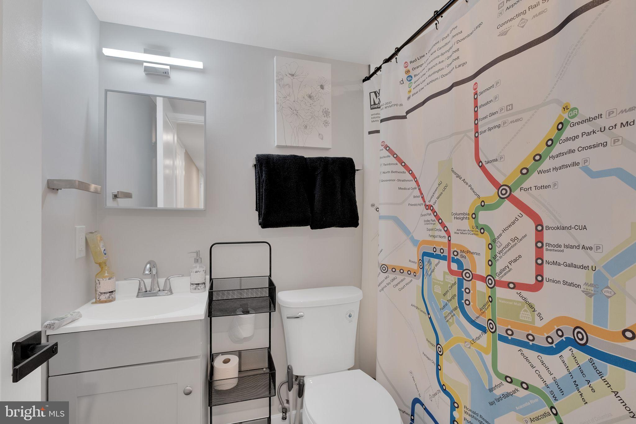 3811 Suitland Road Southeast Washington, DC 20020 - Photo 41 of 47 Lower level bath Urban chic.