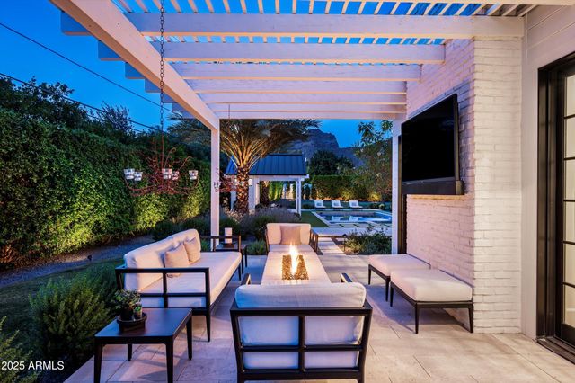 a house view with a garden space