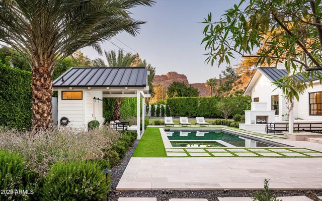 a view of a house with a patio
