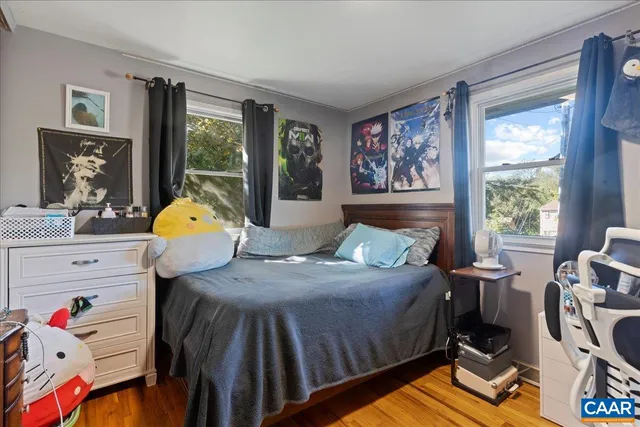 a large bed sitting in a bedroom and closet