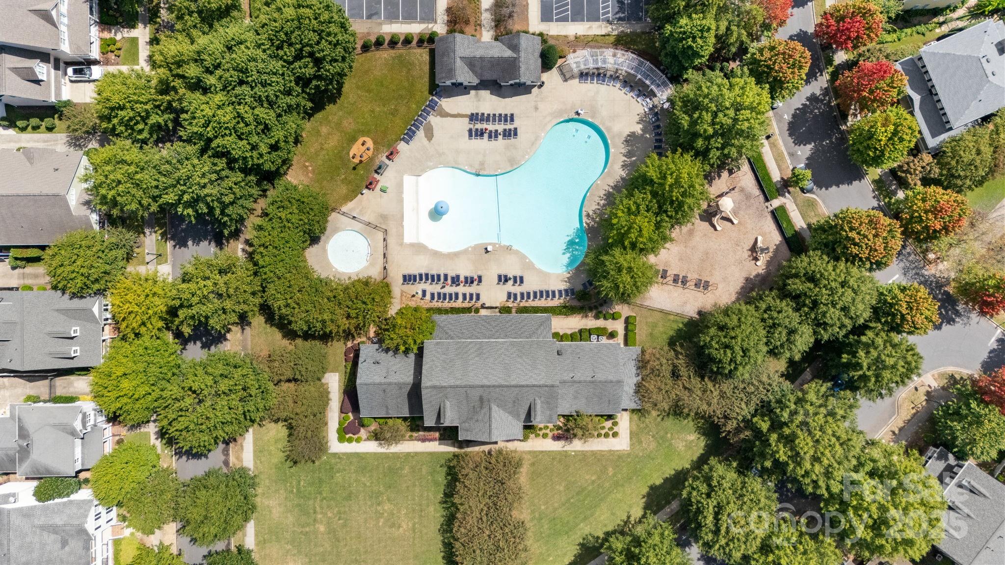 3499 Richard's Crossing Fort Mill, SC 29708 - Photo 30 of 33 an aerial view of residential house with outdoor space and swimming pool