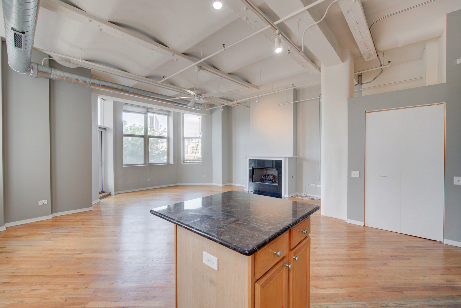 500 South Clinton Street, Unit 230 Chicago, IL 60607 - Photo 12 of 31 wooden floor in an empty room with a window
